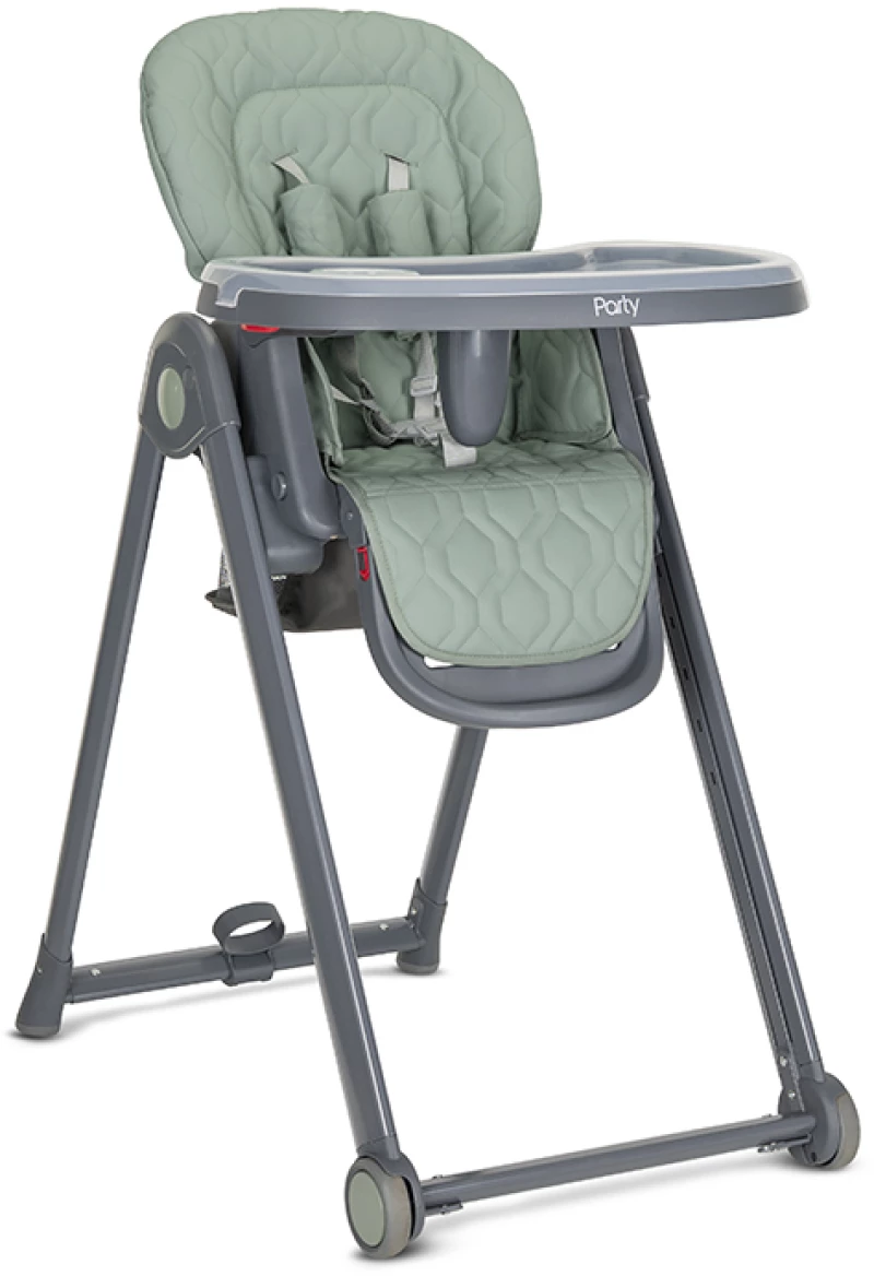 LORELLI ΚΑΡΕΚΛΑΚΙ ΦΑΓΗΤΟΥ HIGH CHAIR PARTY GREEN LEATHER 10100372504