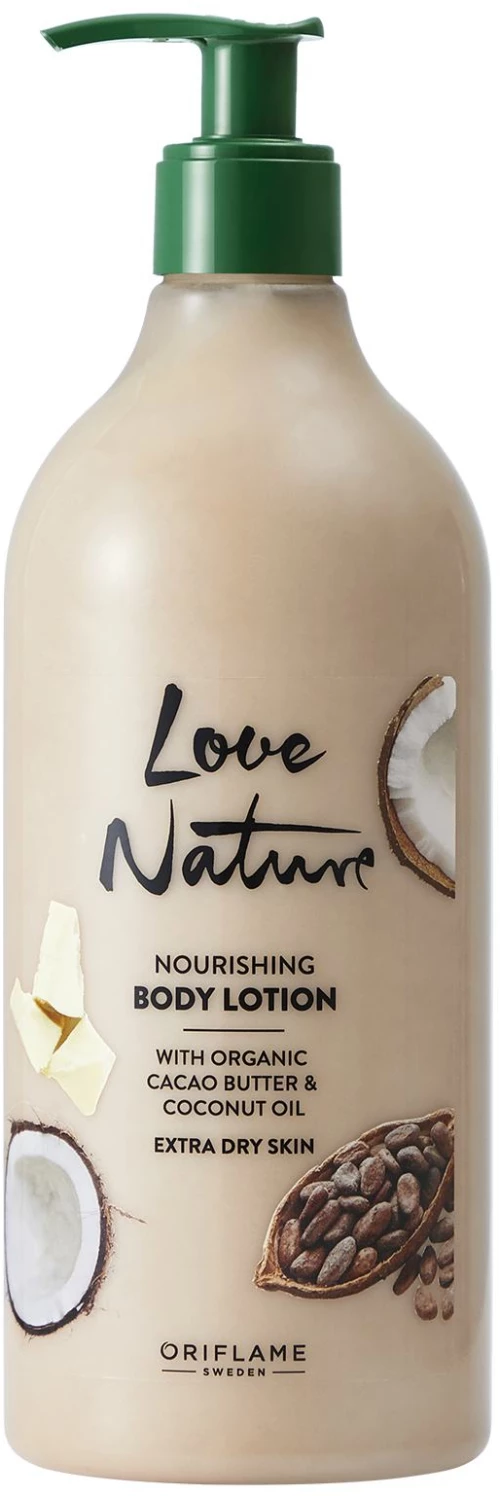 Γαλάκτωμα Σώματος με Βιολογικό Βούτυρο Κακάο & Έλαιο Καρύδας Love Nature