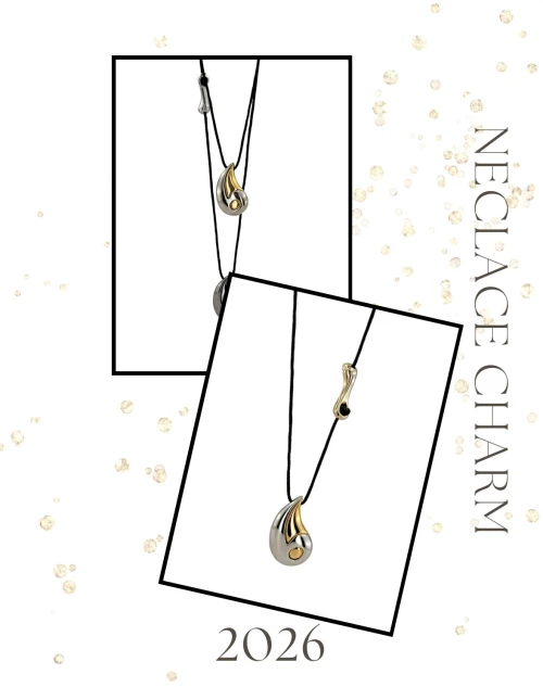 Gold Drop Necklace Charm 2026