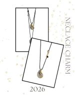 Gold Drop Necklace Charm 2026
