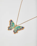 Azure Butterfly Necklace