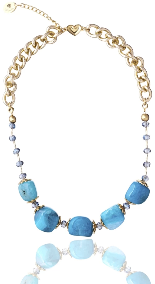 Light Blue Agate Necklace
