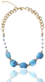 Light Blue Agate Necklace