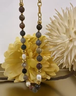 Mookaite Jasper Necklace with Chain