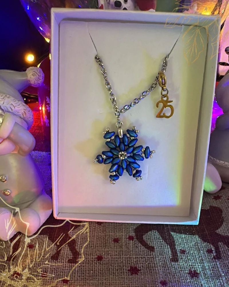 XMAS Necklace Royal Blue - Chain 50cm
