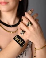 Miyuki Regal Noir Bracelet