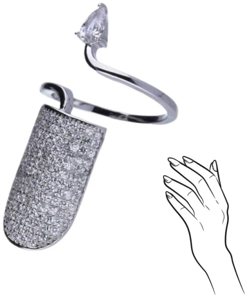 Nails Ring Zircon