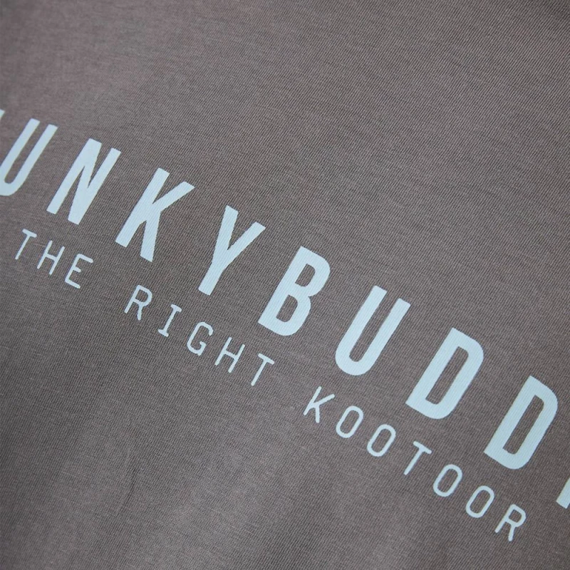 FUNKY BUDDHA Printed T-Shirts - FBM013-011-04-STEAL GREY