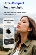 UPTECH ασύρματα μικρόφωνα UPW-M9MAX με θήκη φόρτισης, USB-C, 2.4GHz, μαύρο