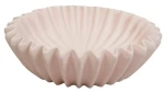 Beauty Home Μπολ κεραμικό Πλισέ – Ανοιχτό Ροζ 29,5×29,5x9cm