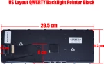 Πληκτρολόγιο  Laptop  HP	840 G1 731179-bg1  US with Backlit (Κωδ.40363USBACKLIT)