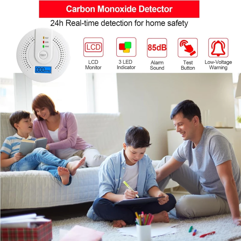 Ανιχνευτής Καπνού - Carbon Monoxide Smoke Detector ‎‎WJ-CO605 ( Κωδ.1-PER0056 )