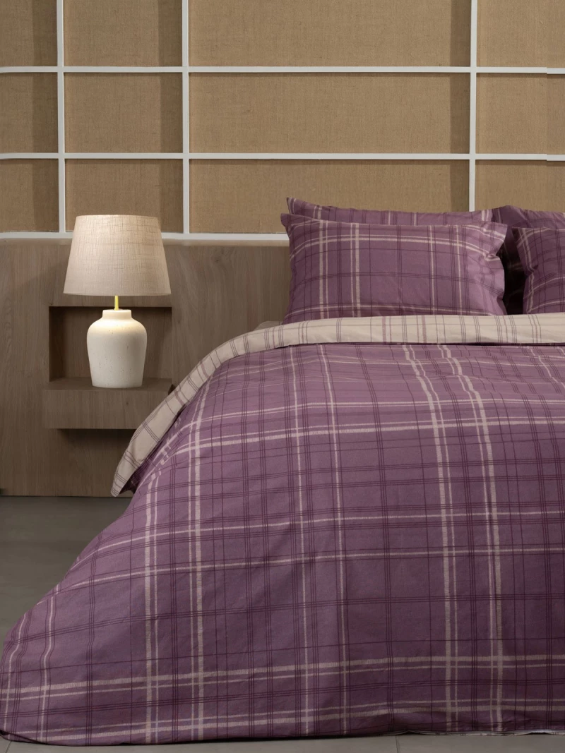 Σετ Σεντόνια Cotton Feelings 2066 Mauve King Size (260x270)