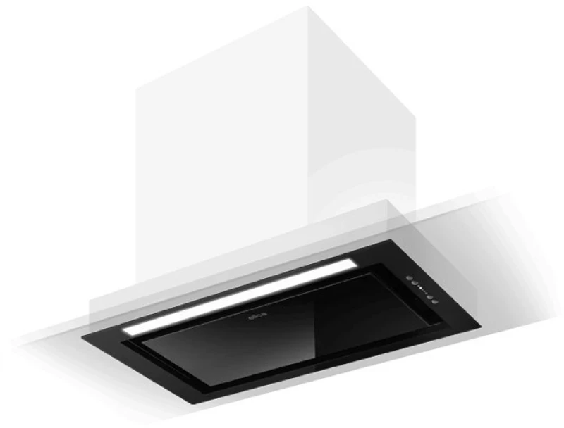 Elica Hidden 2.0 BL MAT/A/72 Απορροφητήρας Νησίδα 72cm Μαύρος