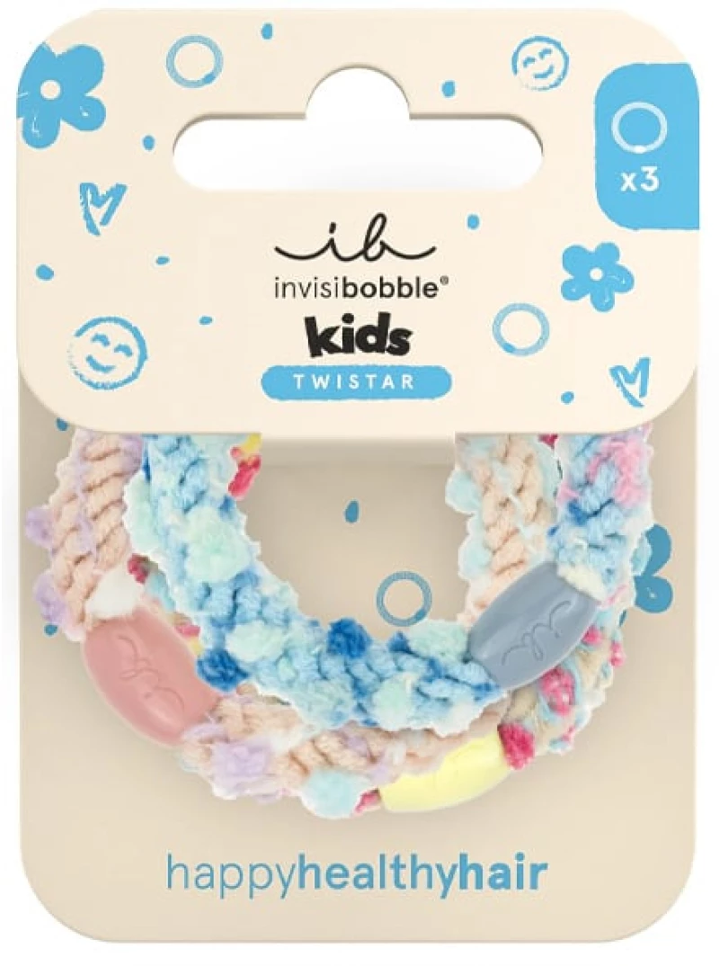 Invisibobble | Twistar Kids Pom Pom Tie Παιδικά Λαστιχάκια Μαλλιών | 3τεμ