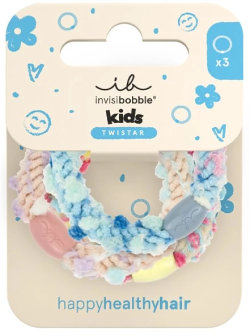 Invisibobble | Twistar Kids Pom Pom Tie Παιδικά Λαστιχάκια Μαλλιών | 3τεμ