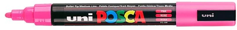 Μαρκαδόρος Ανεξίτηλος Uni Posca Pc-5m Ροζ 13