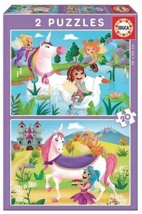 Puzzle Educa Unicorns Fairies 2x20 18064