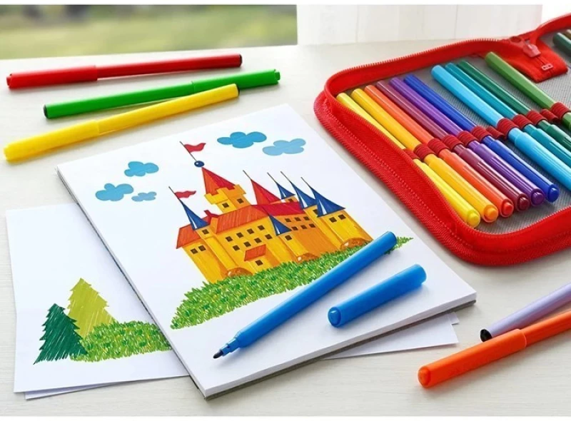 Μαρκαδόροι Faber-Castell Super Washable 24 Χρώματα 554202