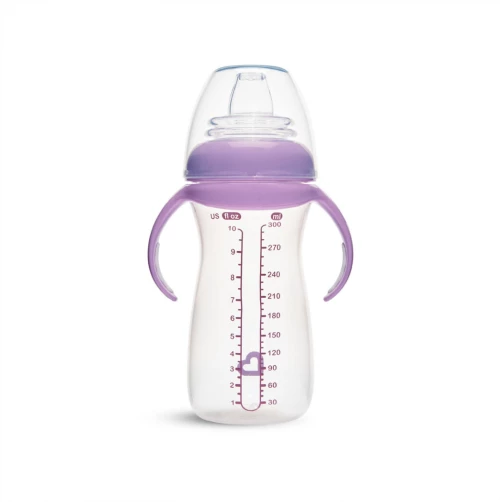 Munchkin Εκπαιδευτικό Ποτηράκι Gentle™ Transition Cup Tall Clear Purple 300ml.