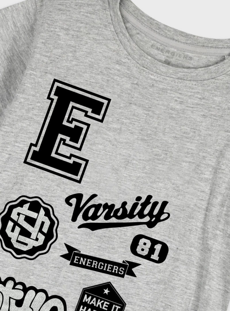 Energiers Σετ Βερμούδα Varsity, Γκρί