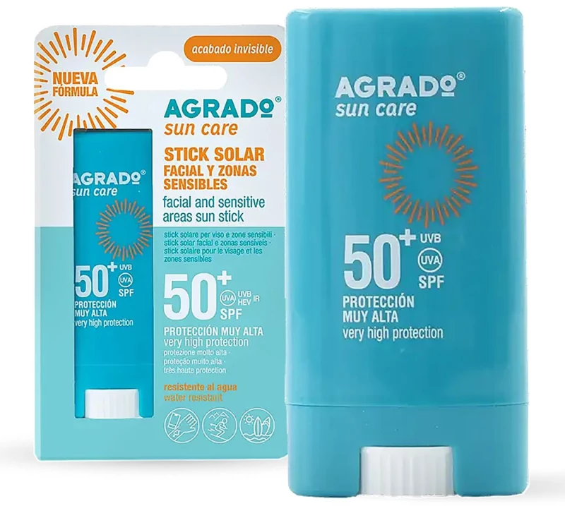 Αντηλιακό Stick Προσώπου Αδιάβροχο Agrado SPF50+ 15ml Agrado