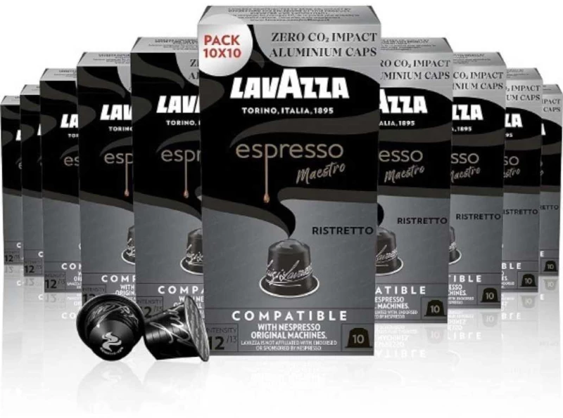Lavazza Κάψουλες Espresso Ristretto Συμβατές με Μηχανή Nespresso 100caps