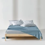 Κουβέρτα Waffle Cecilia 19 Blue Kentia Υπέρδιπλo 220x240cm 100% Βαμβάκι