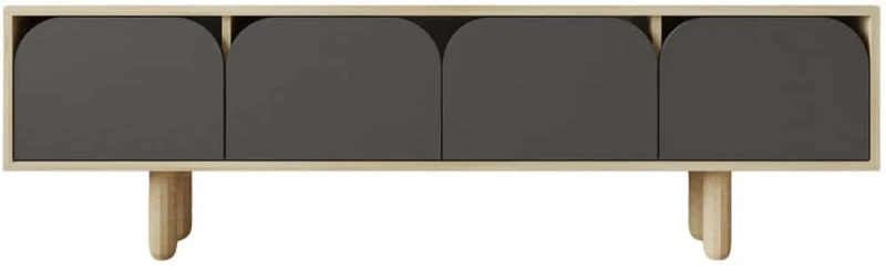 Έπιπλο Τηλεόρασης Lazio 469ORN1703 180x30x48cm Oak-Anthracite