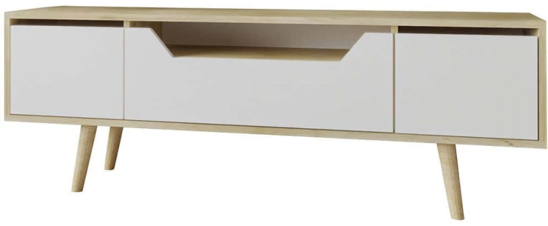 Έπιπλο Τηλεόρασης Roma 469ORN1714 150x29,7x52cm Oak-White