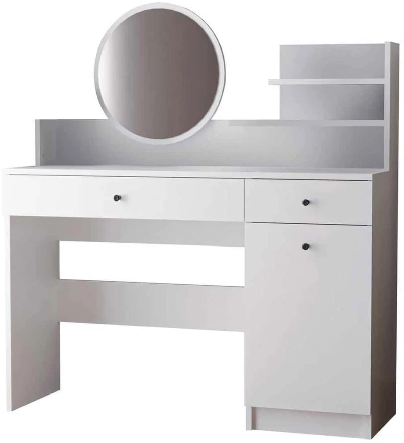 Τουαλέτα Με Καθρέπτη Harmony Round 260ETH1603 124x40x135cm White