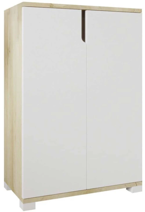 Παπουτσοθήκη Venedik 469ORN1304 60x34x97cm Oak-White Μοριοσανίδα, Μελαμίνη