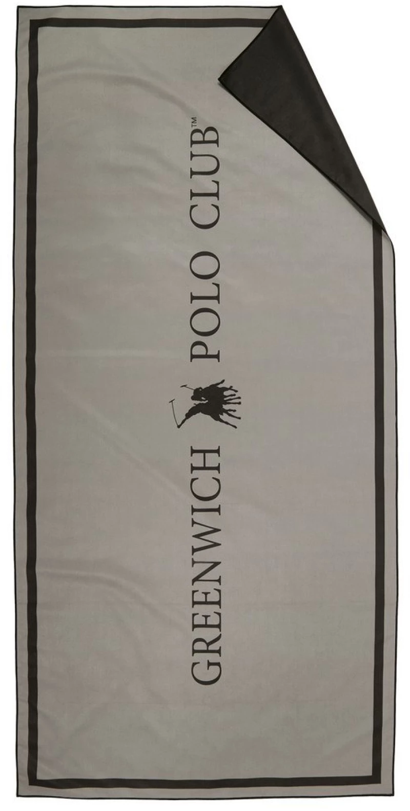 Πετσέτα Θαλάσσης 5213 Grey-Black Greenwich Polo Club Θαλάσσης 80x170cm Microfiber