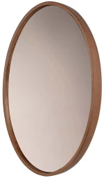 Καθρέπτης Τοίχου Elips 643MRL1311 45x4x60cm Walnut Hanah Home Ξύλο