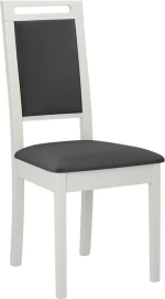Καρέκλα Roma 15 162721069 47x43x96cm White-Anthracite Ξύλο,Ύφασμα