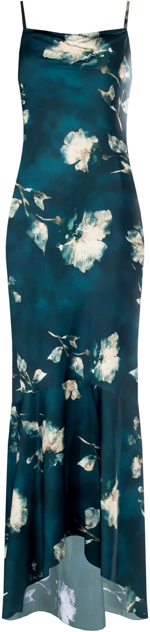 Σατέν slip dress Rinascimento - Πράσινο