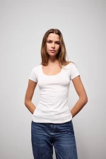 Γυναικείο φανελάκι Pink Label - Λευκό - Κοντομάνικο - Regular Fit - Viscose