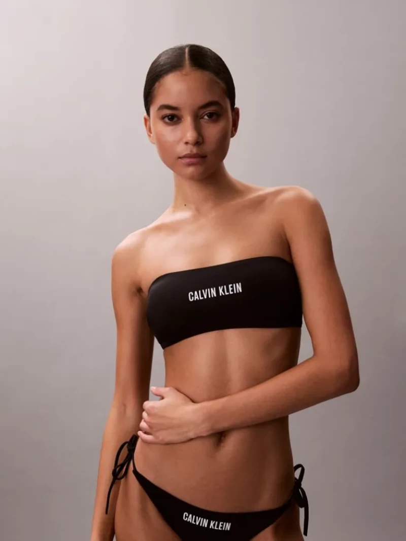 Γυναικείο μαγιό τοπ - Bandeau - Calvin Klein - Μαύρο - Intense Power