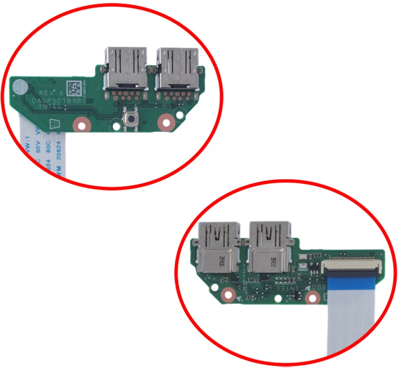Πλακέτα USB - USB Board για Laptop 1-BRD156C με καλωδιοταινία ( Κωδ.1-BRD156 )