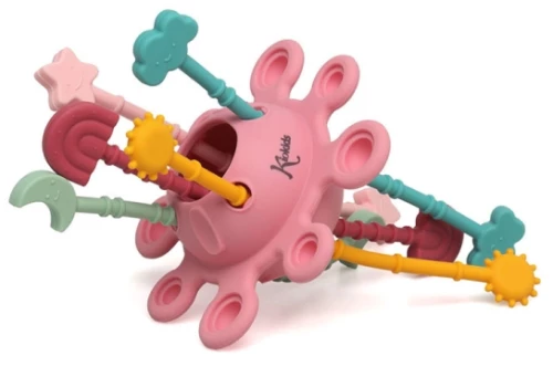 Kiokids Μασητικό Σιλικόνης Planet Ροζ 25εκ 6593