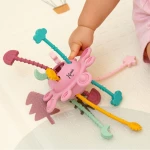 Kiokids Μασητικό Σιλικόνης Planet Ροζ 25εκ 6593