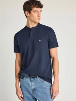 Funky Buddha Essential ανδρικό βαμβακερό regular polo μπλε FBM013-003-11-navy