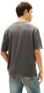Tommy Jeans ανδρικό βαμβακερό regular t-shirt μαύρο DM0DM22545-BDS