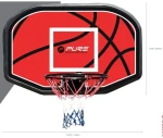 Ταμπλό Μπασκέτας BASKETBALL BACKBOARD 110x73x3CM RIM 45CM PURE 2 IMPROVE