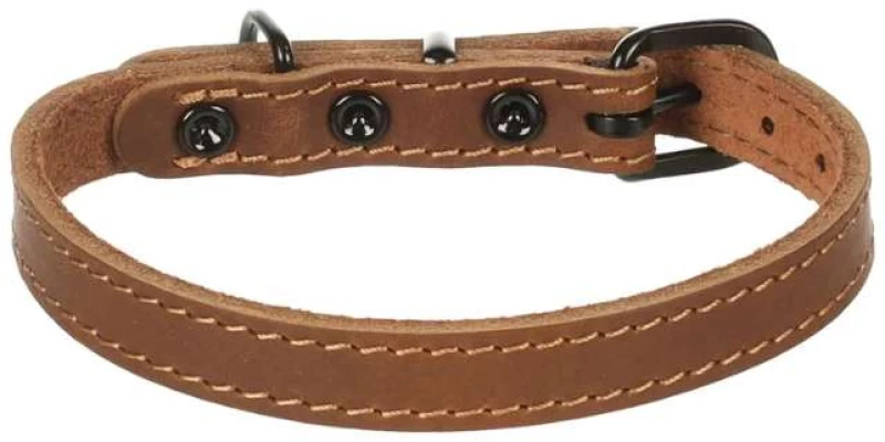 Flamingo Δερμάτινο Κολάρο Σκύλου Collar Montana Cognac M/L 38.5-48.5cm x 25mm