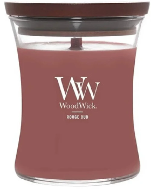 WoodWick-Rouge Oud Váza ( růžový oud ) - Vonná svíčka-609.5g