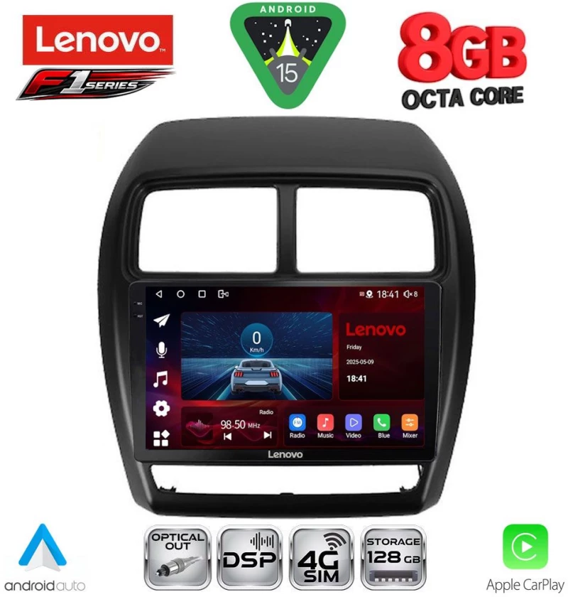 LENOVO SSR 10431_CPA (9inc) MULTIMEDIA TABLET for MITSUBISHI ASX mod. 2020-2023