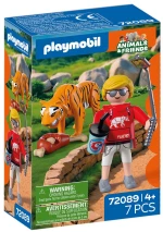 PLAYMOBIL ANIMALS & FRIENDS ΤΙΓΡΗΣ ΚΑΙ ΕΠΙΣΚΕΠΤΗΣ ΠΑΡΚΟΥ (#72089)