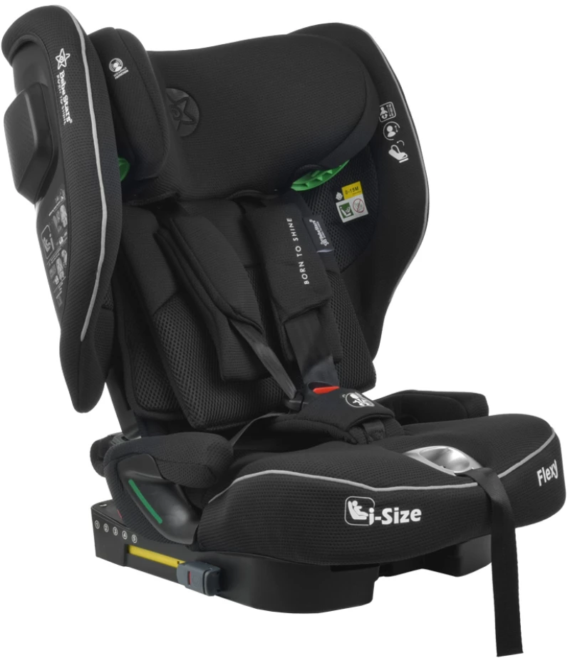 BEBE STARS ΚΑΘΙΣΜΑ ΑΥΤΟΚΙΝΗΤΟΥ FLEXY ISOFIX I-SIZE 76-150cm BLACK 934-188