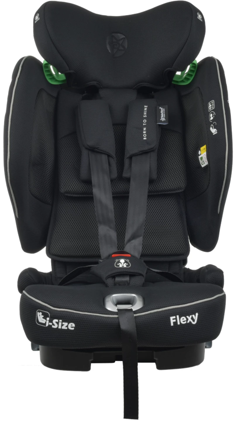 BEBE STARS ΚΑΘΙΣΜΑ ΑΥΤΟΚΙΝΗΤΟΥ FLEXY ISOFIX I-SIZE 76-150cm BLACK 934-188